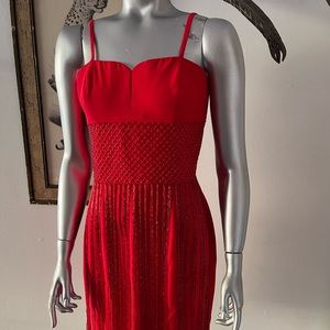 Fab True Red Vintage Party Dress